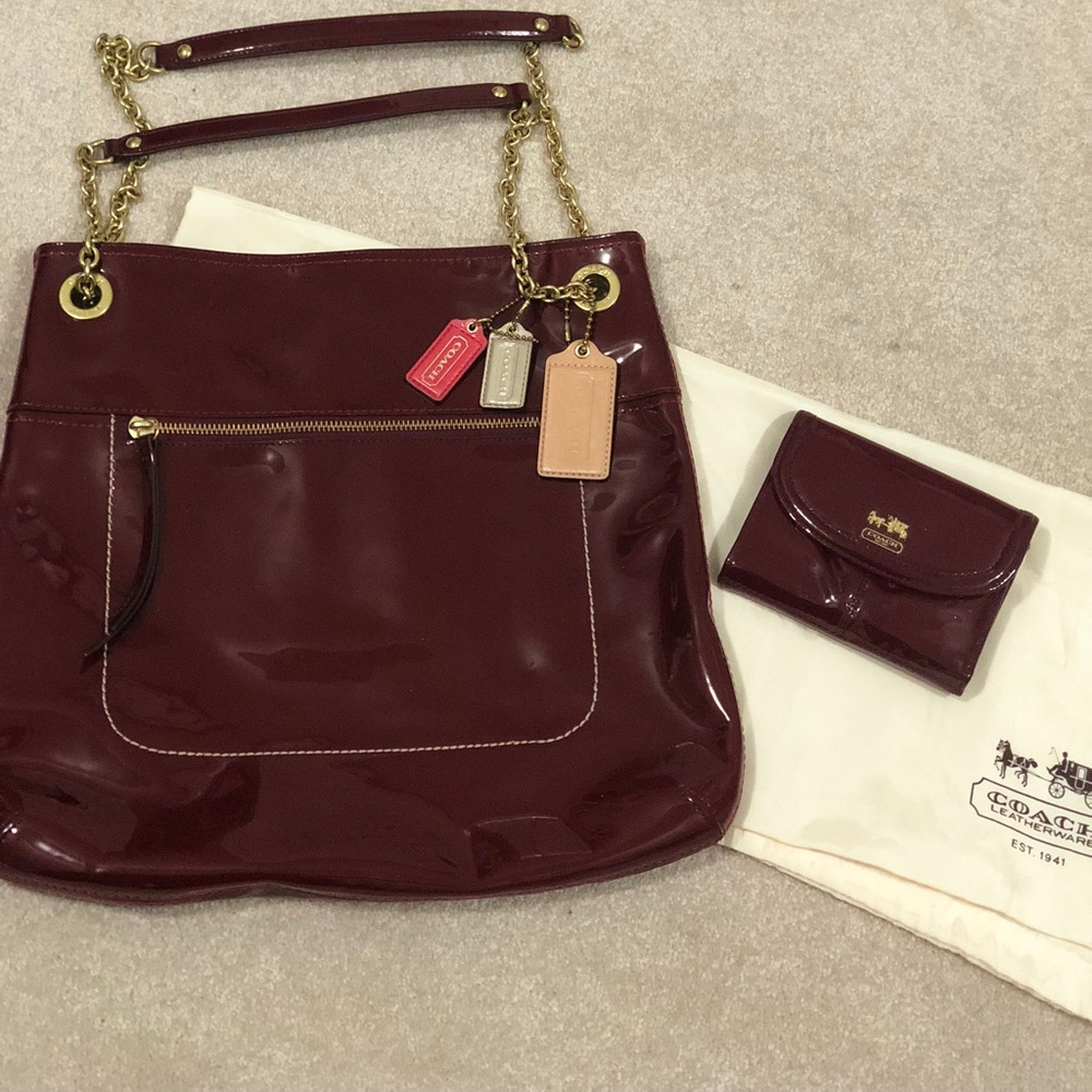 Coach purse with matching wallet